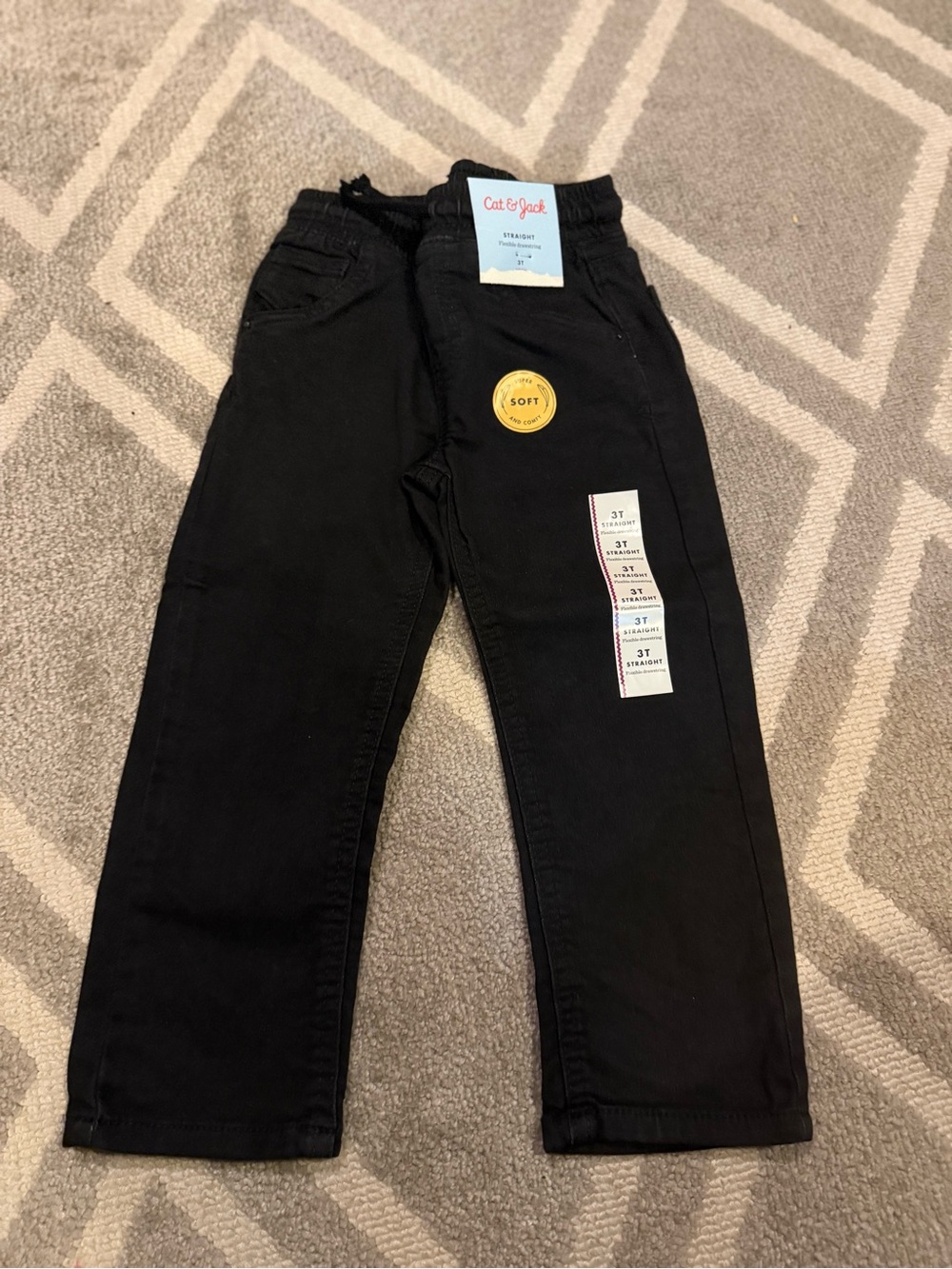 Cat & Jack Black Kids Pull-On Jeans